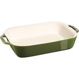Staub Seramik Fırın Kabı Yeşil 27*20Cm
