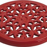 Staub Toz Fonte saksı, Lys 23 cm, dökümü demir, kiraz kırmızısı, 24 x 23.5 x 3 cm
