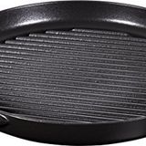 Staub Toz yuvarlak 30 cm ızgara tavası, dökümü demir, siyah