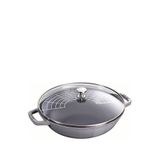 Staub Wok Döküm Tencere 30 Cm - Gri