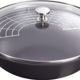 Staub Wok Fonte 30 cm Tekli Tava, dökümü demir, Siyah, 38.5 x 30 x 15 cm