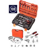 Staxx 108 Parça Lokma Takımı Alet Seti 1/2' Ve 1/4' Cırcır Set