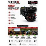 Staxx 6.5Hp Benzinli Motor 4 Zamanlı 19Mm Kamalı Mil Go Kart - Çapa- Jeneratör - Su Pompası Motoru