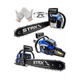 Staxx Blue Turbo520 Seri Çift Egzos Ağaç Odun Dal Kesme Makinesi Benzinli Hızar Testere 52Cc 3.2 Hp 50Cm