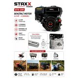 Staxx Çok Amaçlı Benzinli Motor 6.5 Hp 4 Zamanlı Çapa Su Motoru Jeneratör Go Kart İçin 19Mm Kamalı