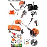Staxx Power 20HPX Yan Tipi Benzinli Motorlu Ot Çalı Tırpanı Çim Biçme Makinesi Tırpan Canavar Kafa + 2 Çapa Set