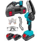 Staxx Power 21V 3AH Otomatik Seri Çift Akülü 12 cm Pala Dal Budama Bıçkı Makinası Seri Kullanım