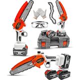 Staxx Power 21V 3AH Super Seri Çift Akülü 15 cm Pala Dal Budama Bıçkı Makinası Yağ Pompalı Seri Kullanım