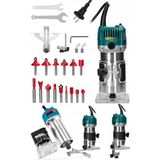 Staxx Power 3500 Watt Mini Freze Formika Traşlama Makinesi 6mm Pens (Devir Ayarsız) + 12 Parça Freze Ucu