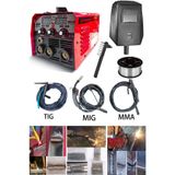 Staxx Power 3'ü 1 Arada Mıg + Inverter Kaynak +Tıg 3 Fonksiyonlu Gazsız Gazaltı Dijital Ekran + Kaynak Teli