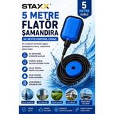 Staxx Power 5 Metre Flatör Şamandıra Su Seviye Kontrol Cihazı Dalgıç Pompa ve Hidrofor Uyumlu Otomatik Şalter