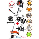 STAXX POWER Alman 20HPX Benzinli Yan Tırpan Ot Çalı Biçme Toprak Çapalama Makinesi 2 Çapa Başlıklı 8 Parça Set