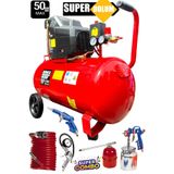 Staxx Power Bakır Sargı Motor Gerçek 50Lt 2Hp Süper Hızlı Dolum Rodex Hava Kompresörü Havalı Boya Set 8 Bar