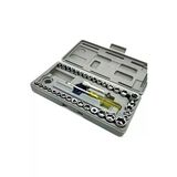 Staxx Power Cr-V Germany Krom Kaplı Çelik 40 Parça Cırcırlı Lokma Takımı Seti Mini Çantalı Set