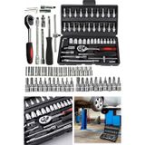 Staxx Power CRV46 46 Parça Otomatik Cırcırlı 1/4" Lokma Takımı