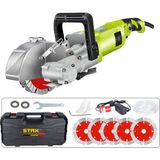 Staxx Power Duvar Oluk Açma Makinesi Kanal Açma Kesme Makinesi 5 Bıçaklı 40MM 4kw 3500WATT 4.5kg Çantalı Set