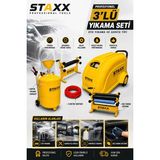Staxx Power Endüstriyel Car Wash Temizlik Sistemi 200BAR Oto Yıkama - 100 Lt Köpük Tanklı- Bez Sıkma Set