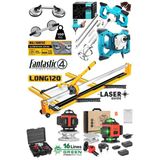 Staxx Power Fantastic 4'Lü Set 120Cm Seramik Fayans Kesme Mak + 2'Li Vantuz + Boya Karıştırıcı + 16 Satır Lazer