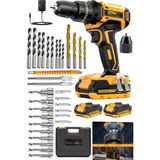 Staxx Power Fast 25+3 Metal Dişli Çelik Mandren 21700V-Lion Çift Akülü Darbeli Vidalama Matkap