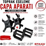 Staxx Power Full Set Toprak Eşeleme Çapa Aparatı 0,03 hp Benzinli Motorlar İçin 2 Başlıklı