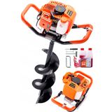 Staxx Power Gd520 52Cc 3Hp Metal Dişli Şanzuman Benzinli Toprak Burgu Makinesi Fidan Dikme Makinesi Motorlu 20Cm