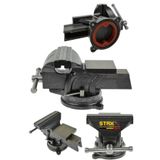 Staxx Power Germany 80Mm 3" 360 Dönerli Taban Özel Alaşım Paslanmaz Çelik Sabit Tezgah Masa Mengenesi Örslü