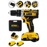 STAXX POWER Germany Hybrid Tech 36v 5ah Metal Şanzımanlı Samsung Çift Akülü Darbeli Şarjlı Matkap Vidalama 2 Ad