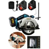 Staxx Power Hd-Xr Lion Çift Akü Kömürsüz Fast Motor 185Mm Akülü Daire Testere Sunta Ahşap Kesme Testere 48V 10Ah