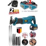 Staxx Power Kömürsüz Motor Yüksek 388Vf 10Ah Çift Akülü Şarjlı Tilki Kuyruğu Testere Ahşap Metal