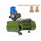 Staxx Power Multi JET100 Metal Dişli Otomatik Sistem Paket Hidrofor Su Pompası 1 Hp 1" Kuruluma Hazır Paket Rakor Takımlı