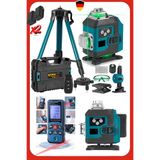 Staxx Power Otomatik Hizalamalı Kumandalı 16 Köşe Yeşil Çizgi Lazer Hizalama Makinesi + 50MT Lazer Tripot Set