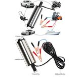 STAXX POWER Profesyonel Mini Dalgıç Transfer Pompası – 12V/24V Uyumlu Mazot Sıvı Yağ Süt Aktarma Paslanmaz