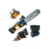 Staxx Power Yağ Pompalı X-Metal Dişli 58V 5AH Çift Akülü Dal Kesme Budama Testere Bıçkı Makinesi 35CM Palalı
