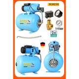 Staxx Power Yüksek Basınçlı 1.5 Hp Jet Su Pompası 24 Litre Yatay Küre Tanklı Otomatik Hidrofor Set 8Mt Emiş