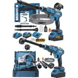 Staxx Power Yüksek Basınçlı Çift Akülü 10 Pilli 21500WH Kömürsüz Titanyum Motor Oto Araç Bahçe Yıkama Ilaçlama