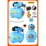 Staxx Yüksek Basınçlı 1.5 Hp Jet Su Pompası 24 Litre Yatay Küre Tanklı Otomatik Hidrofor Set