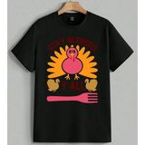 Stay Blessed Hindi Kumu Yemek Baskılı Unisex Erkek Kadın Oversize Tişört Siyah