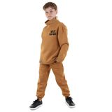 Stay Cool Oversize Erkek Çocuk Hardal Eşofman Takım