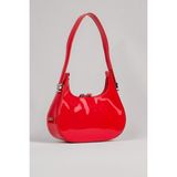 staybeautiful Kadın Kırmızı Rugan Baguette Çanta Cherry Bag