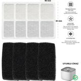 STAYPURE Su Pınarı Aktif Karbon Yedek Filtre 4 Adet (Dugie Lotte Su Pınarı Uyumlu)