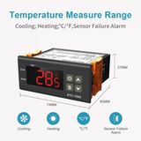 Stc-1000 220V Dijital Termostat - Isıtma Ve Soğutma Röleli Sıcaklık Kontrol Cihazı (+Ntc Sensörlü)