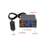 STC -3028 Isı Ve Nem Termostatı Çift Ekran 220v Isıtıcı Soğutucu Kuluçka Akvaryum Buzdolabı Fırın