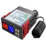 STC STC-3028 Isı ve Nem Termostatı Çift Ekran 220V Termometre