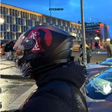 STCKRCO Samuray Kask Sticker – Motor Kaskı İçin Premium Çıkartma - Motosiklet Japon Sticker