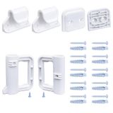 Stcockis Bebek Kapısı Yedek Parçaları, Mesh Kapısı Geri Çekilebilir Köpek Kapısı Tam Set Duvara Montaj Kitleri Braketli, Kancalı, Mandallı Donanım, Geri Çekilebilir Kapı ve Merdiven Kapısı için