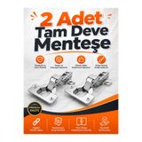 Std Beymes Krom 2 Adet Tam Deve Boynu Pistonsuz Mobilya Dolap Kapak Kapağı Menteşesi