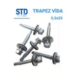 Std Trapez Vida Matkap Uclu Çatı Vidası 5,5x25 Smnts C440 ** 10 Adet Vida