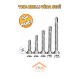 Std VİDA HANE 100 PARÇA YHB AKILLI VİDA SETİ 3,9X13 - 3,9X19 - 3,9X25 - 3,9X32 - 3,9X38 PH2