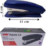 Std Zımba Makinesi Mavi S-5 Stapler No:10 1 Adet Küçük Zımba Makinası 10-15 Sayfa Ofis Büro Okul Öğrenci Küçük Boy - Standart