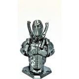 Stdeta Marvel Deadpool Figürü 10 cm Gümüş Renkli Dekoratif Plastik Deadpool Büstü